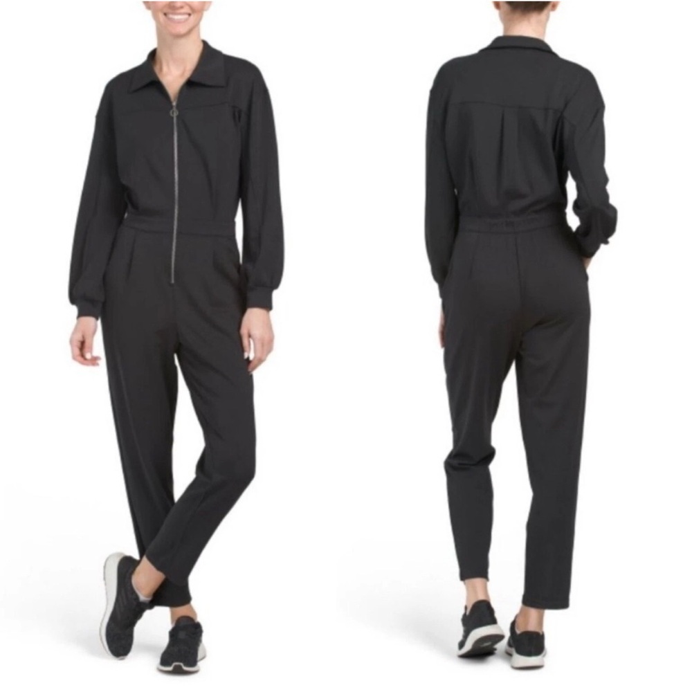 BAILEY 44 Black Scuba Jumpsuit Size S